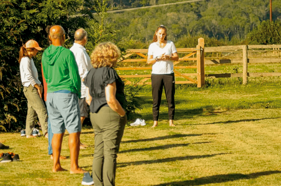 Ayurvedic daily routine at a 5-day weight loss retreat in Hereford, UK