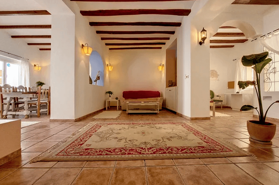 Daily yoga session during a Panchakarma detox retreat in Alicante