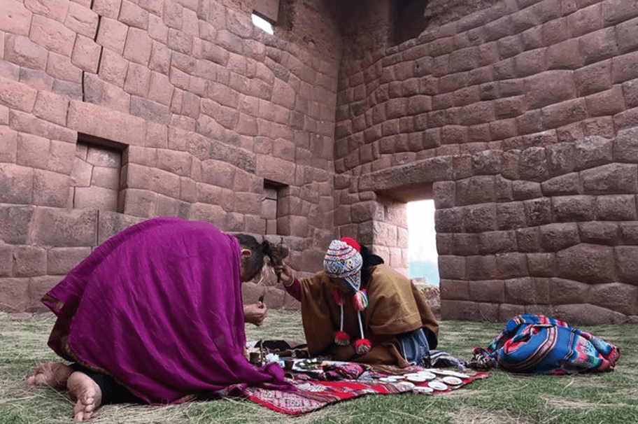 San Pedro retreat in Cusco Peru with sacred Andean sites and mountain landscape.