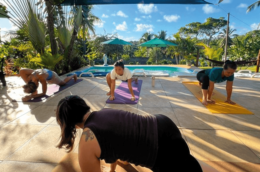 Detox retreat in Bahia, Brazil with ocean air, yoga, and relaxation.
