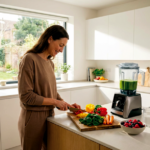 Person preparing healthy meal at home to maintain detox results after retreat