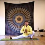 Yoga practice at Niru Yoga Homestay surrounded by lush jungle in Bhaktapur, Nepal